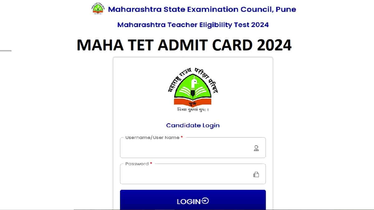 Maha TET Admit Card 2024 Today: Download Call Letter at mahatet.in