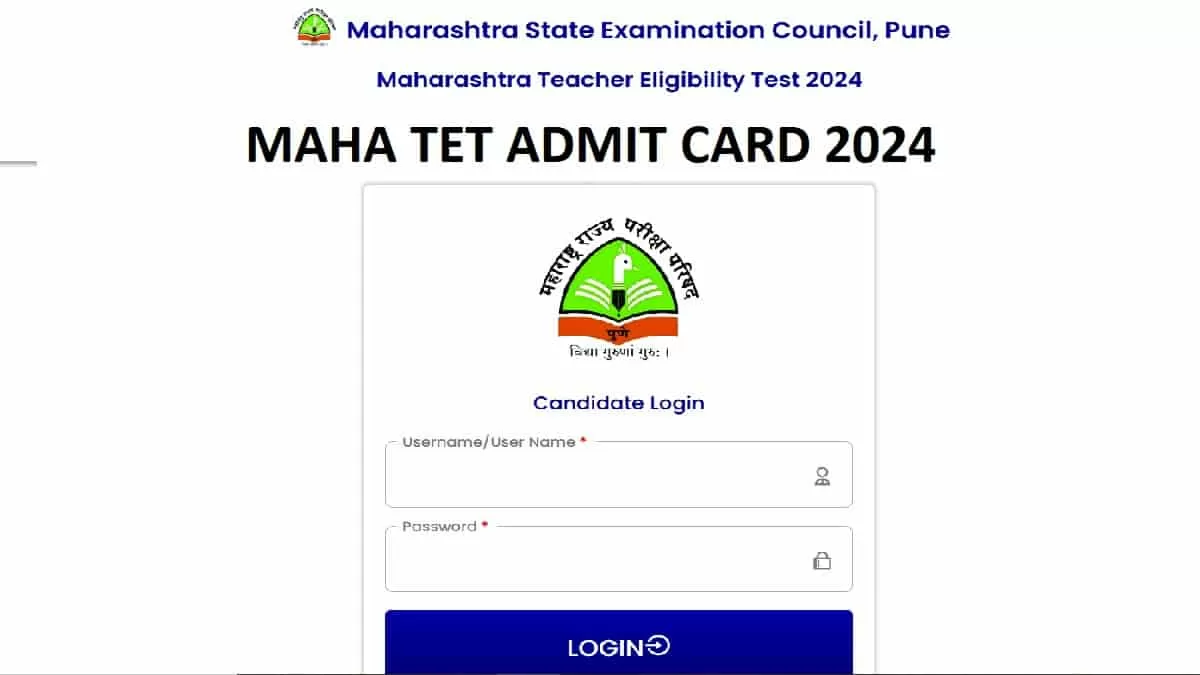 Maha TET Admit Card 2024