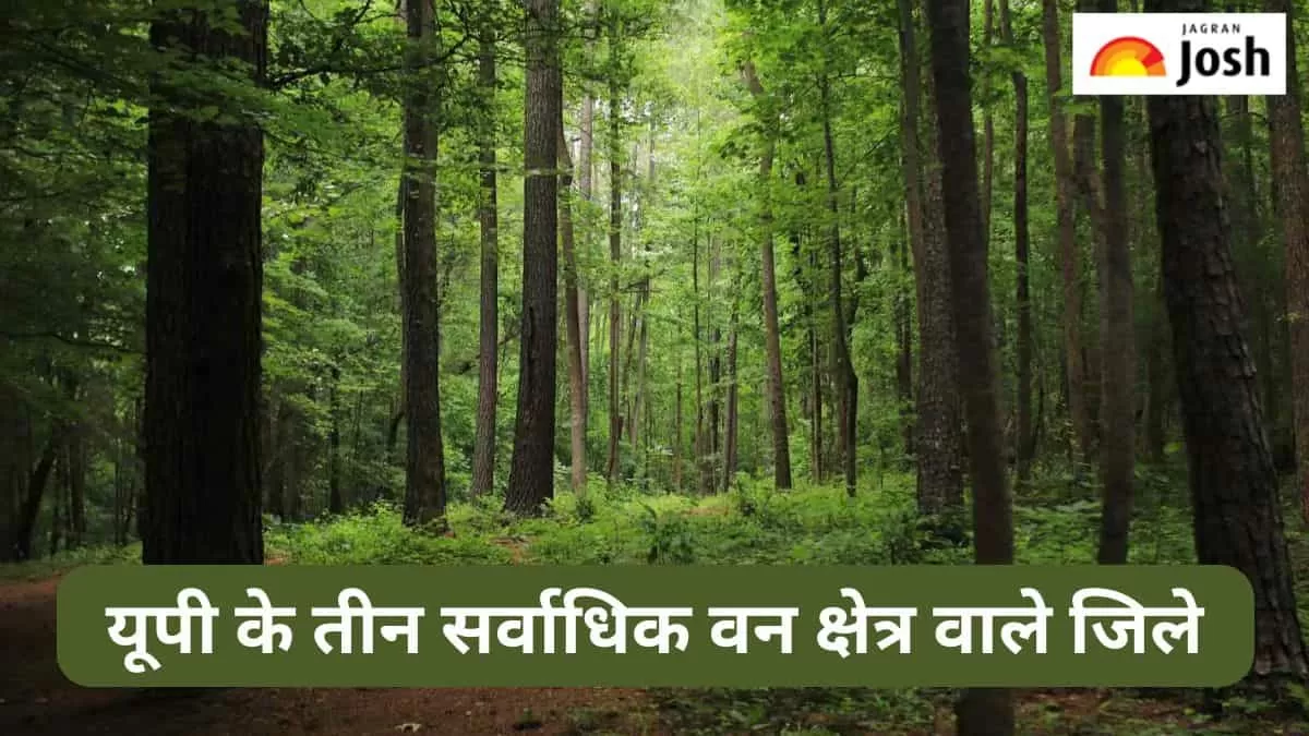 उत्तर प्रदेश के तीन सर्वाधिक वन क्षेत्र वाले जिले