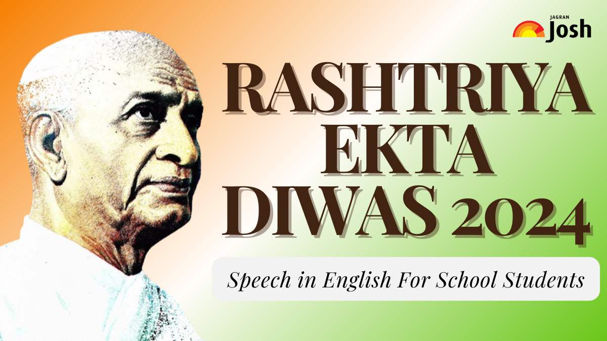 Rashtriya Ekta Diwas 2024: Speech in English For School Students