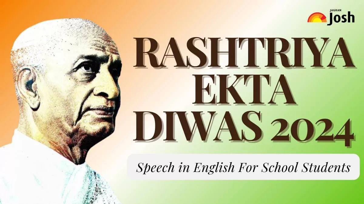 Speech on Rashtriya Ekta Diwas in English for School Students