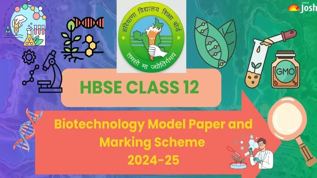 HBSE Class 12 Biotechnology Model Paper 2024-25 Free PDF.