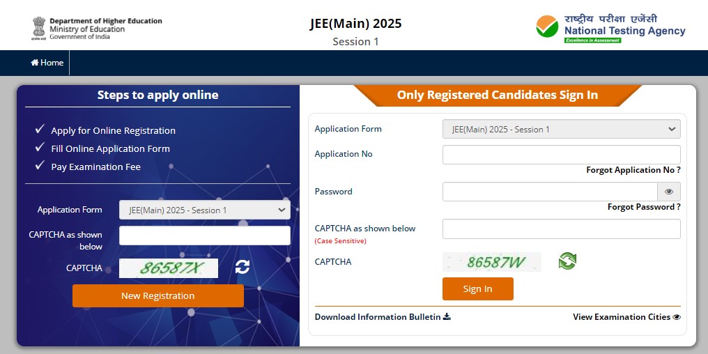 jee main registration 2025