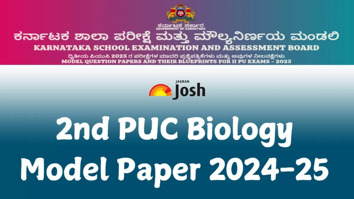 Get Here direct link to download Class 12 2nd PUC Biology model sample question paper 2024-25 PDF for Karnataka Board.