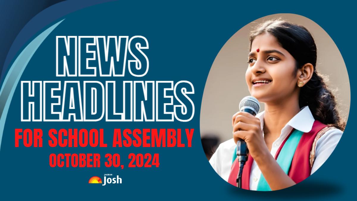 School Assembly News Headlines For October 30, 2024: Joe Biden, Donald Trump, Elon Musk, Israeli airstrike on Beirut, Current Affairs and Important Education News