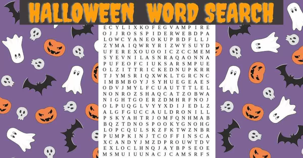 Halloween Word Search Game 2024