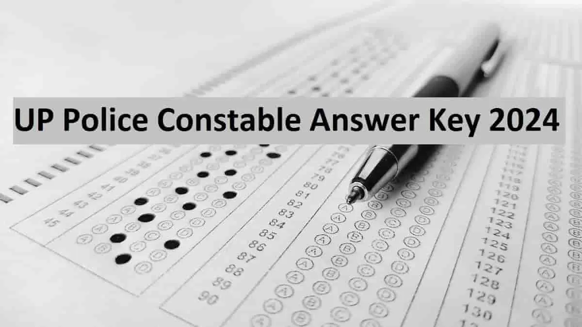UP Police Answer Key 2024