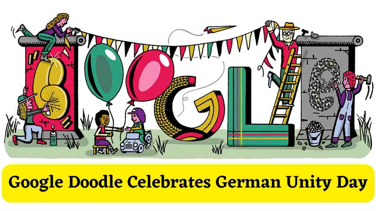 Google Doodle Celebrates  German Unity Day