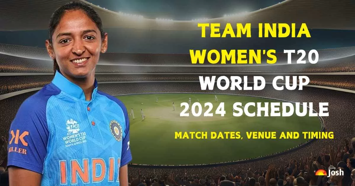 Team India Women's T20 World Cup 2024 Schedule Match Dates, Venue and