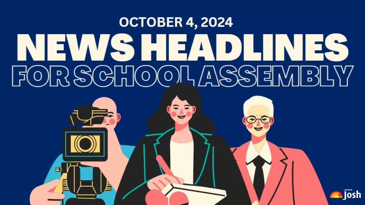 Get here today’s and tomorrow's news headlines in English for School Assembly..
