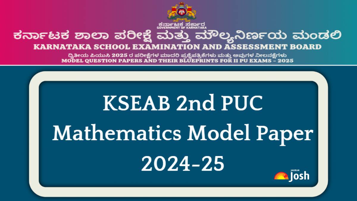 2nd PUC Karnataka Maths Model Test Paper 2025: Download FREE PDF