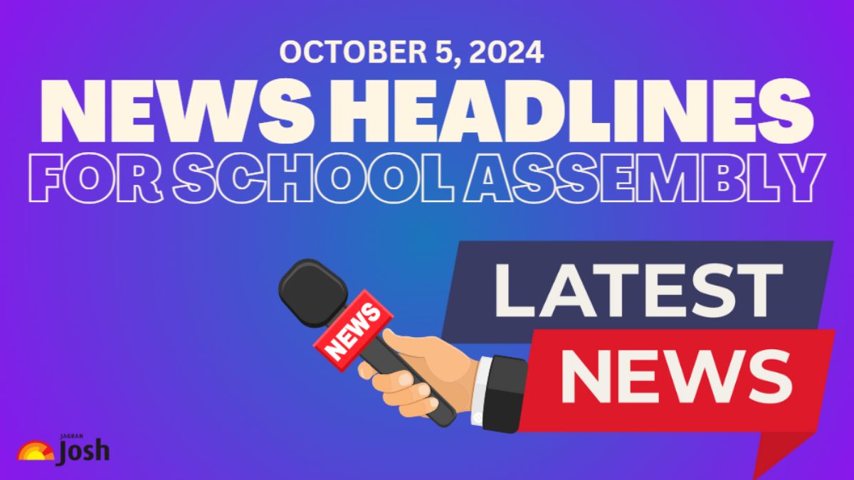 School Assembly News Headlines For October 5: Tirupati Laddu Case, India’s Classical Language, Israel-Hezbollah Conflict, Women’s T20 World Cup 2024, Current Affairs and Important Education News