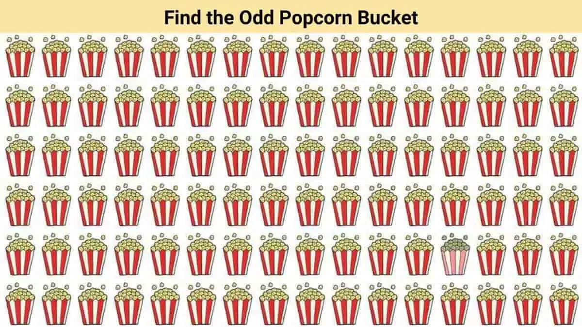Find the odd popcorn bucket