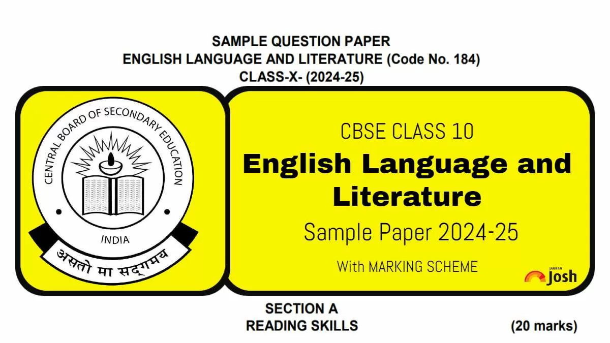 Get here CBSE 10th English Language and Literature Sample Paper and Marking Scheme 2024-25.