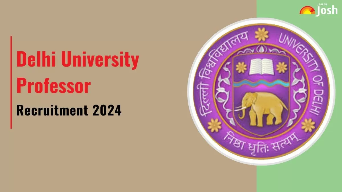 Delhi University Professor Recruitment 2024