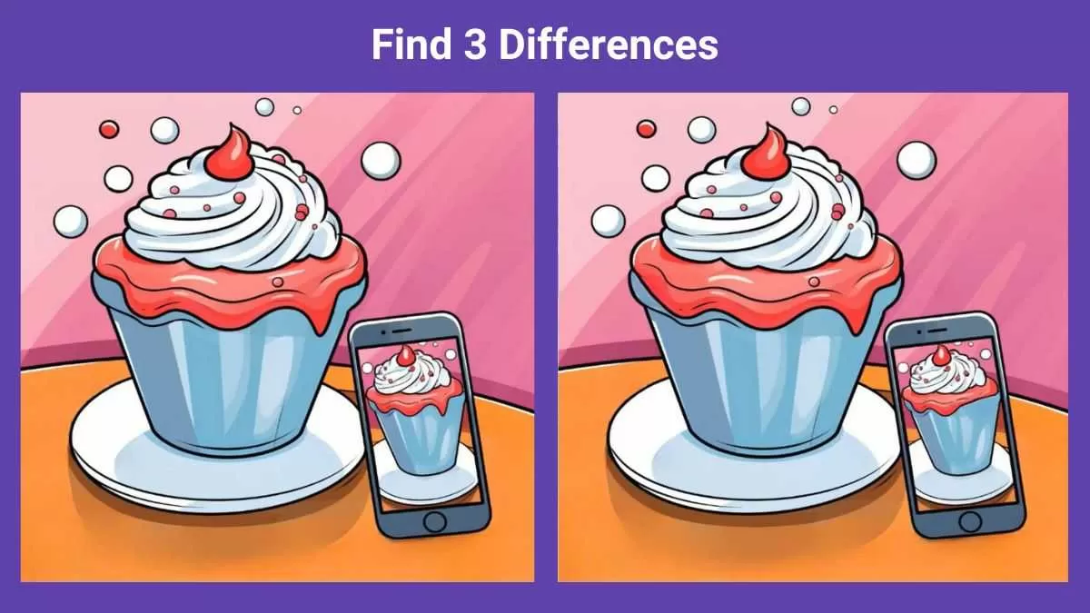 Spot 3 differences in 19 seconds