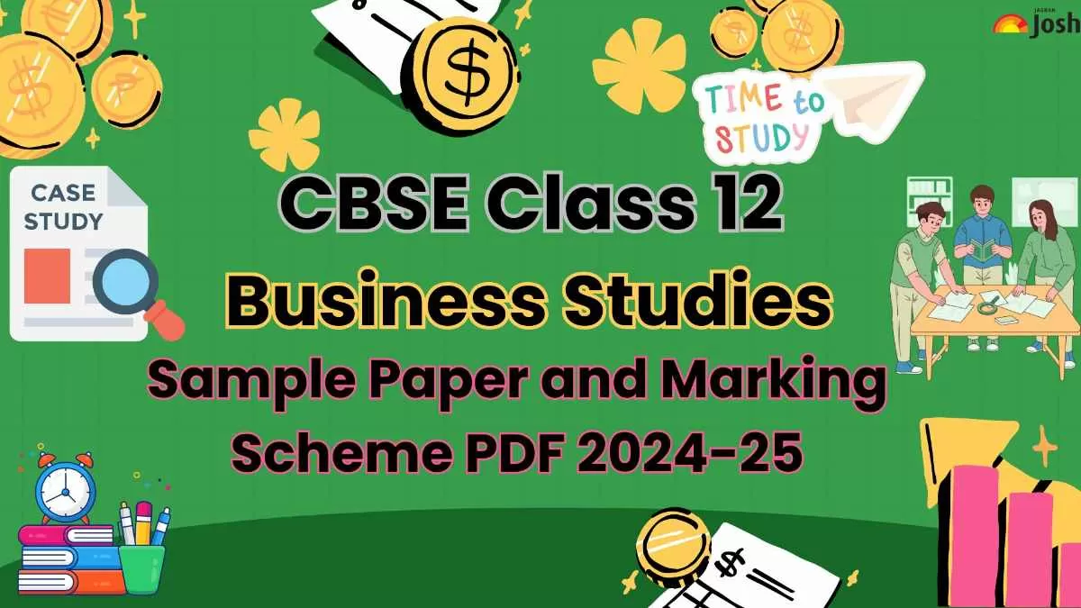  Get here CBSE Class 12 Business Studies Sample Paper 2024-2025.