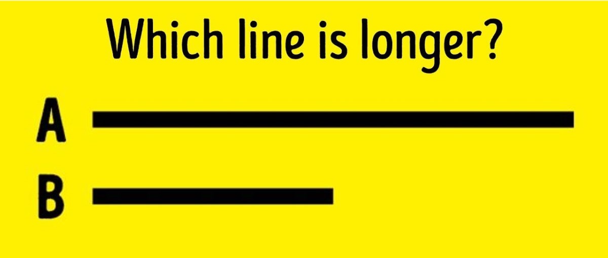 which line is longer brain teasers with answers