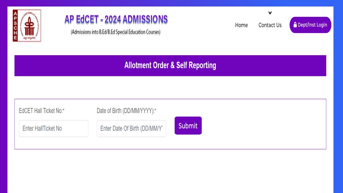 AP EDCET 2024 Counselling Round 1 Allotment Result Out, Download