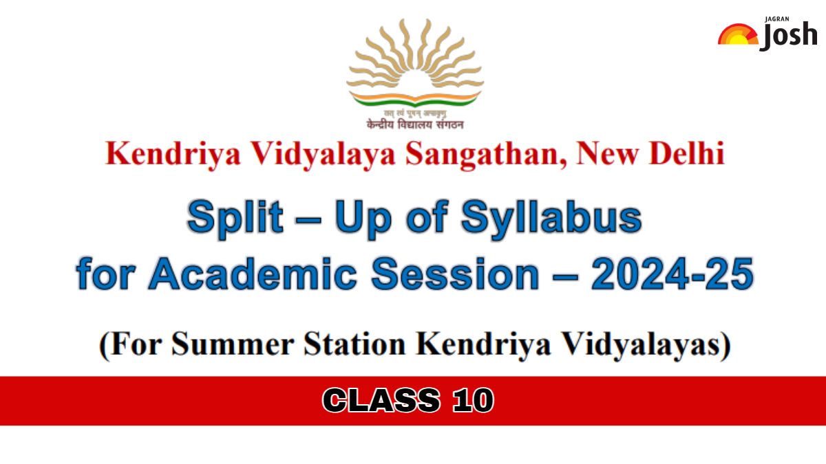 Kendriya Vidyalaya Syllabus For Class 10th 2024-25: Download Split-Up Syllabus Subject-Wise PDF