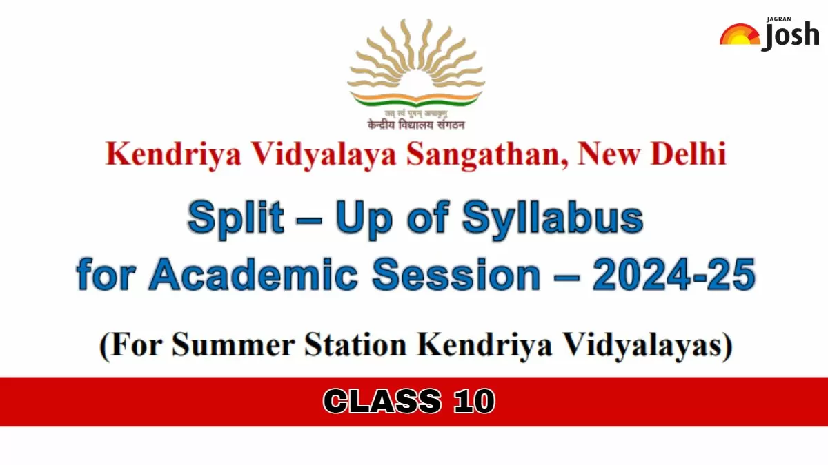 Get here KV School Syllabus PDF Download Class 10 For 2025 Exams