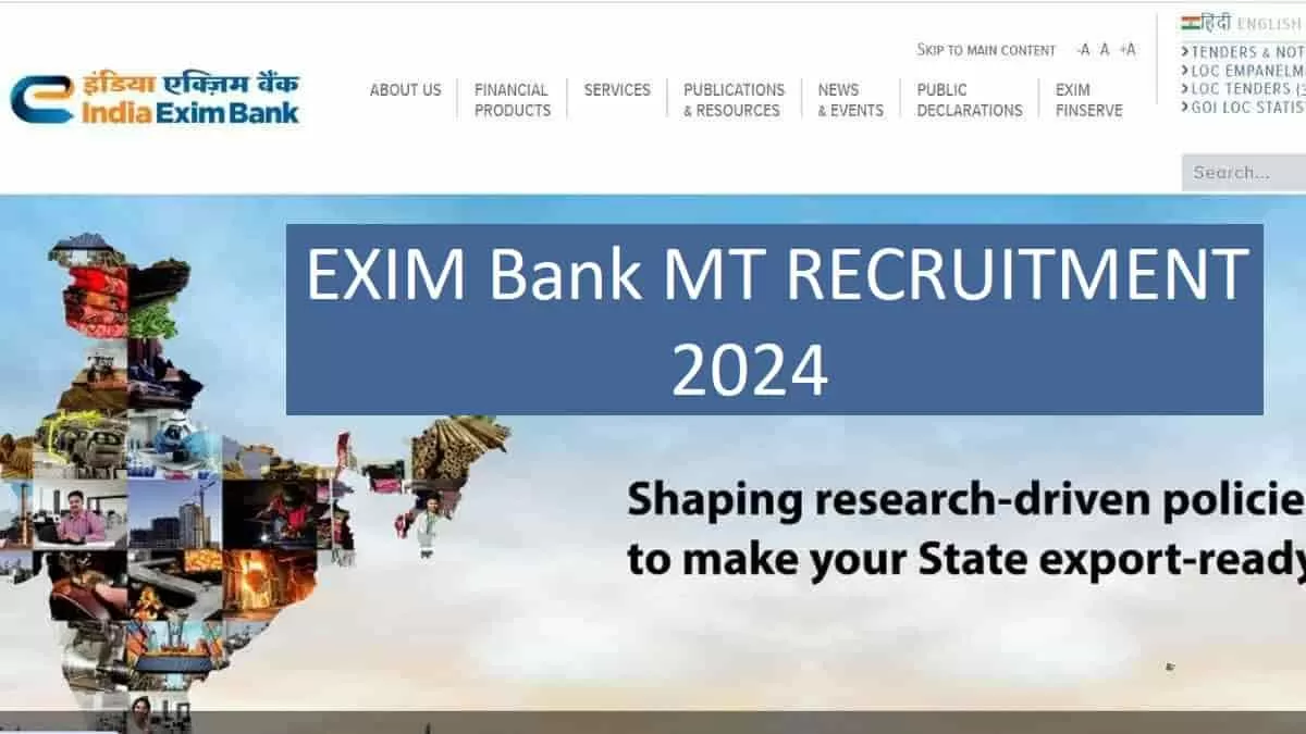 EXIM Bank Recruitment 2024