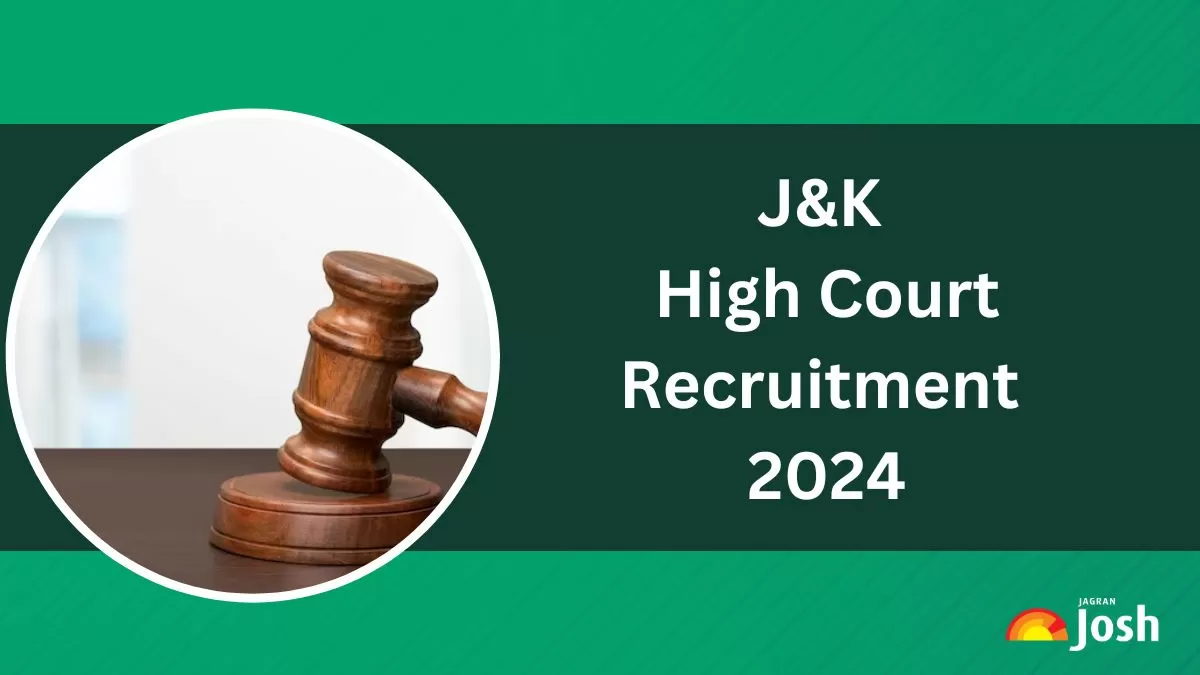 J&K High Court Recruitment 2024