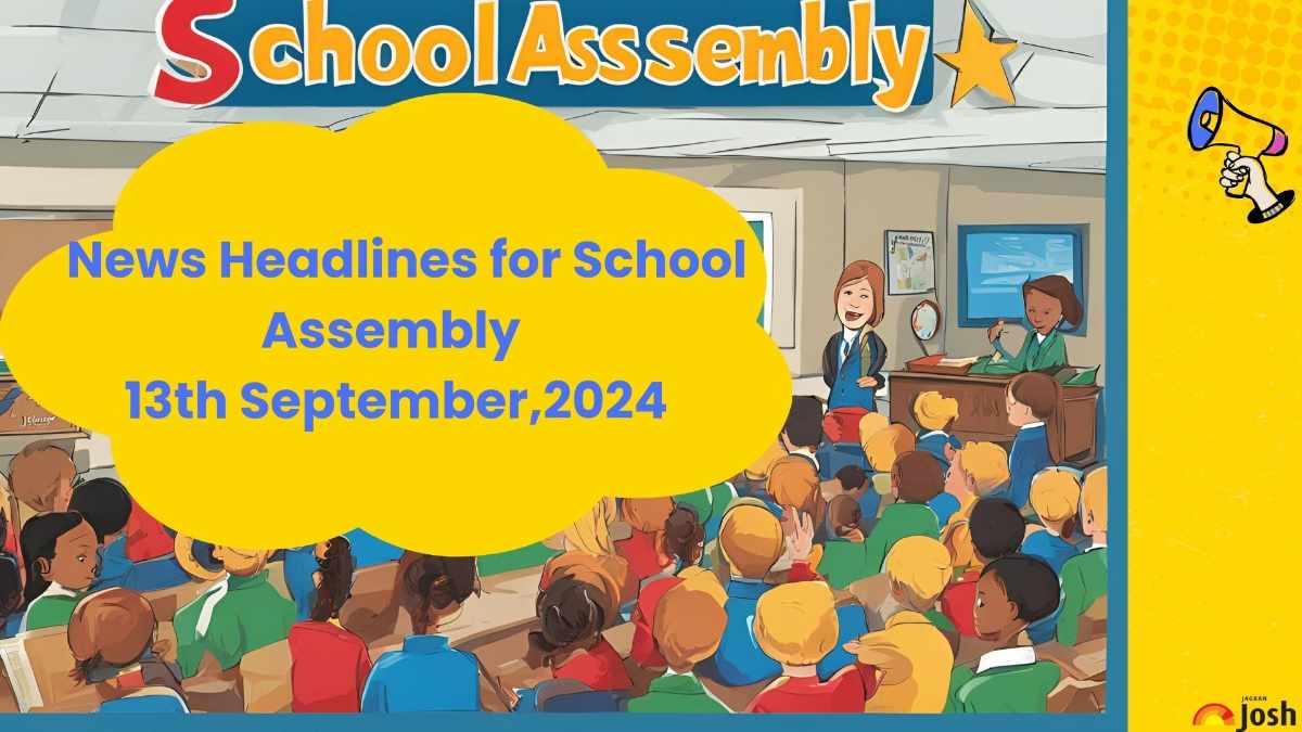 Today’s School Assembly News Headlines (13th September): Delhi Braces For Very Heavy Rainfall; Downpour Likely In Uttarakhand, UP, Israel bombs UN-run School in Gaza, Killing 18 Palestinians and More