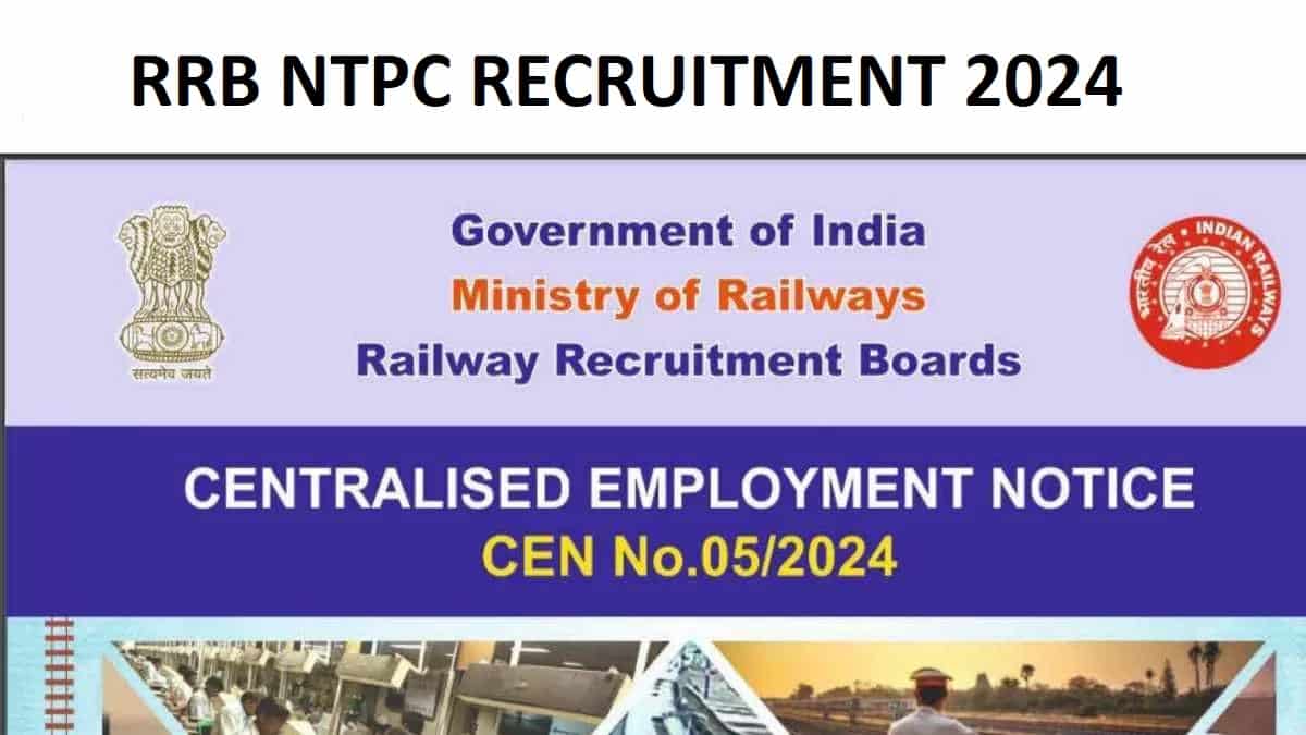 RRB NTPC Recruitment Notification 2024 Released