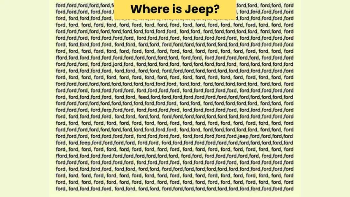 Find jeep in 9 seconds