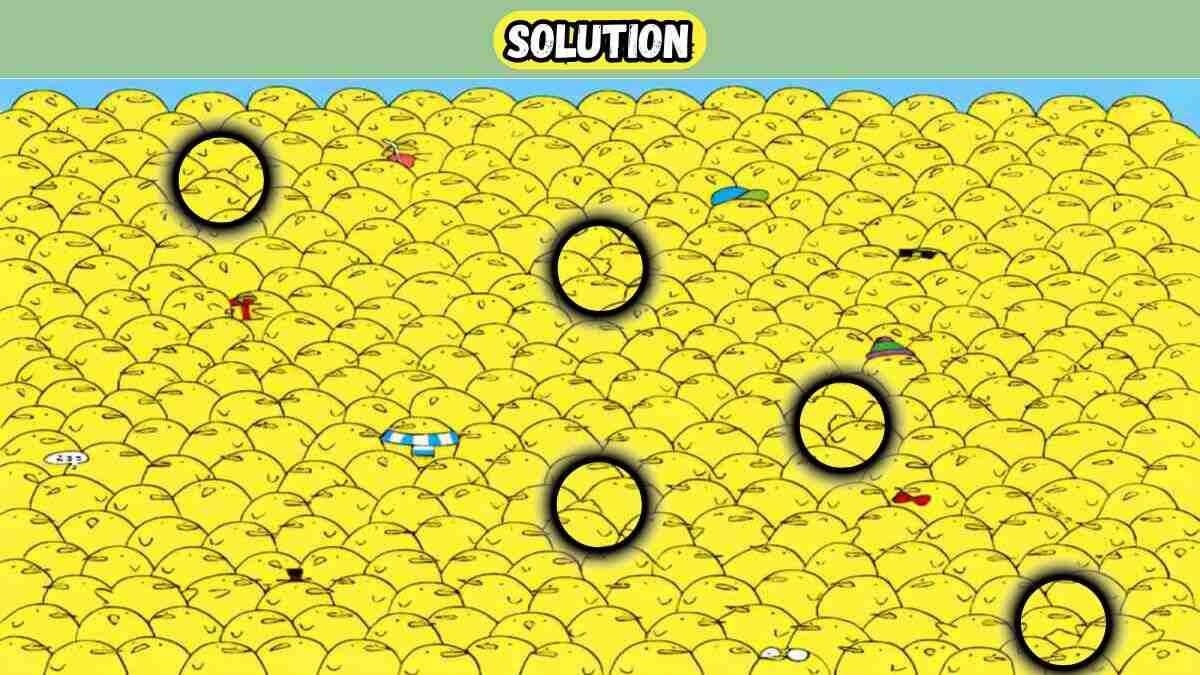 Only the Top 3% With Great IQ Can Spot These Five Lemons In 20 Seconds In this Picture Puzzle