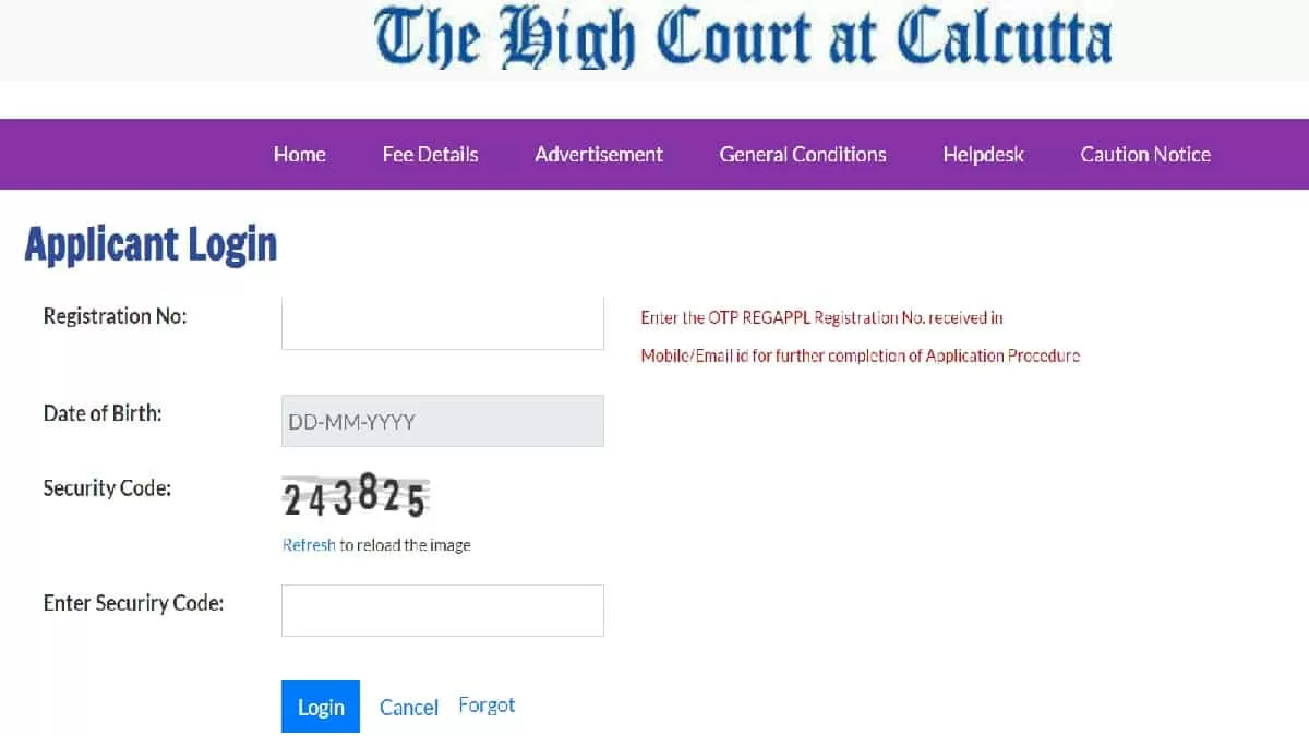 Calcutta High Court Admit Card 2024 OUT at calcuttahighcourt.gov.in