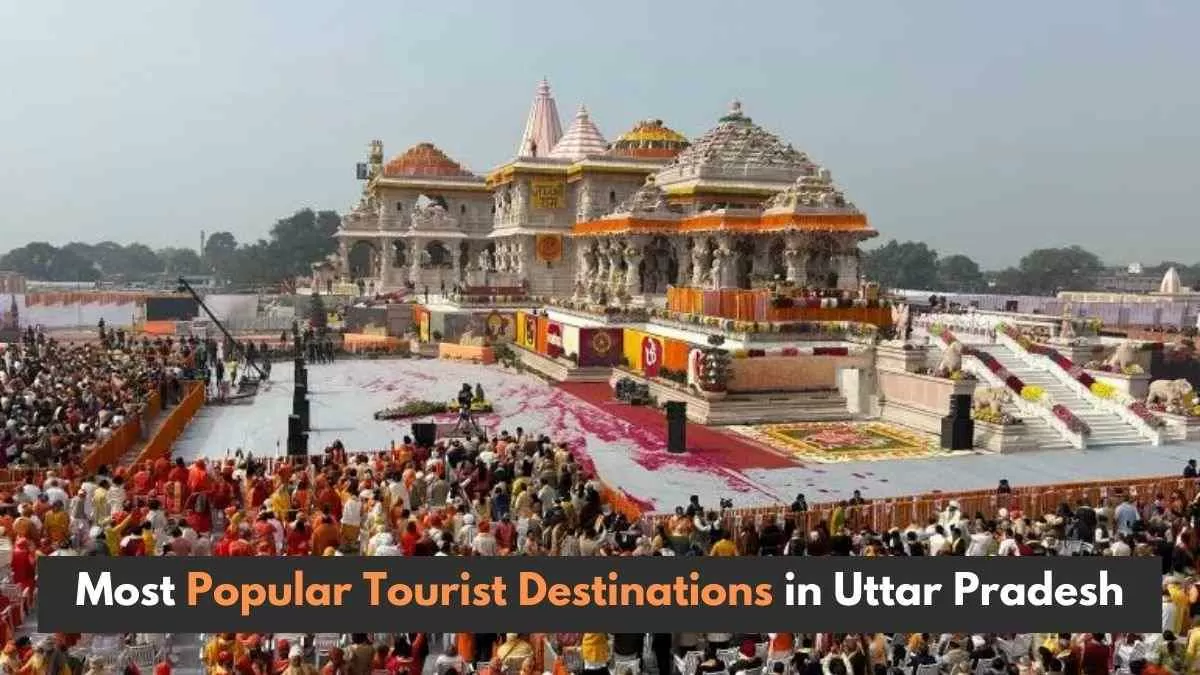 In the first six months of 2024, a total of 32.98 crore (329.8 million) people visited different parts of Uttar Pradesh.