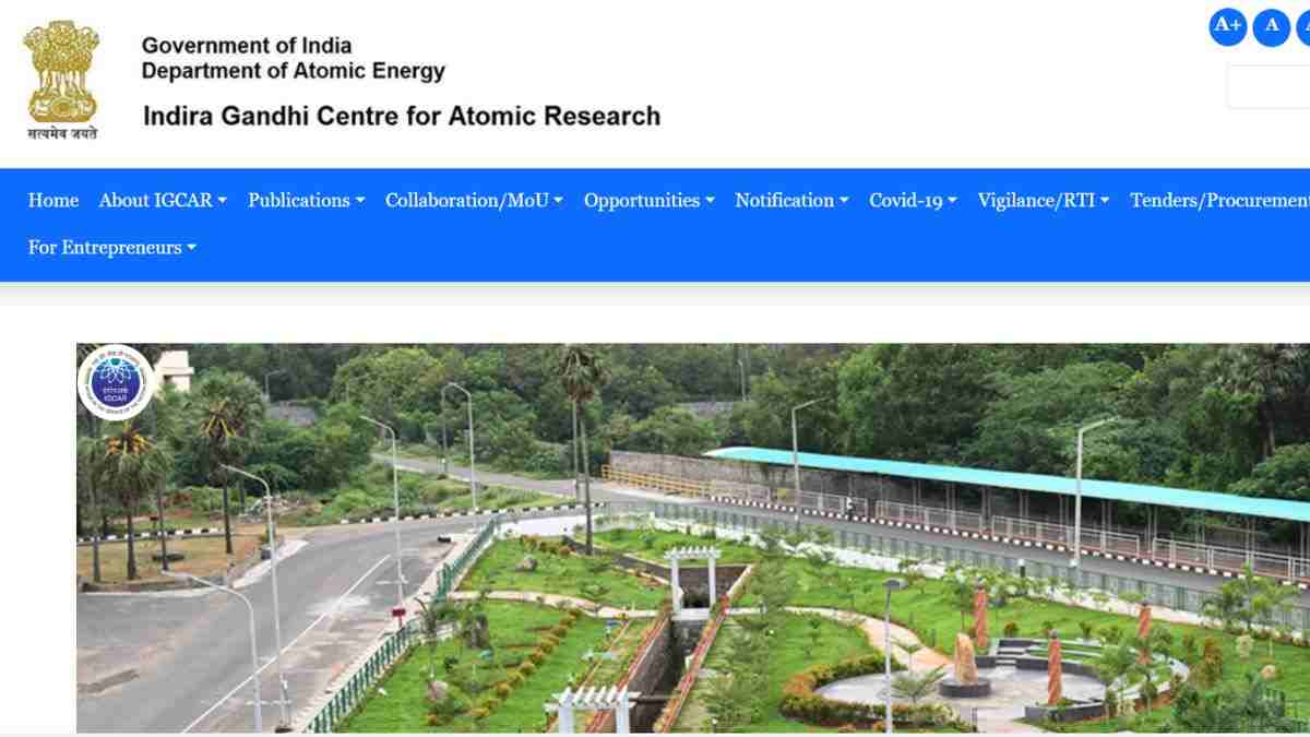 IGCAR Recruitment 2024: आईजीसीएआर में अपरेंटिस पदों पर निकली भर्ती, यहाँ चेक करें योग्यता  