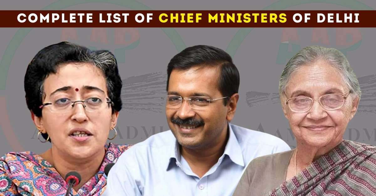 Delhi CM List: Chief Ministers of Delhi till 2025, Men and Female with ...