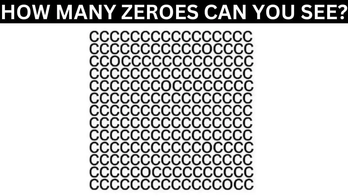 Spot all zeroes.