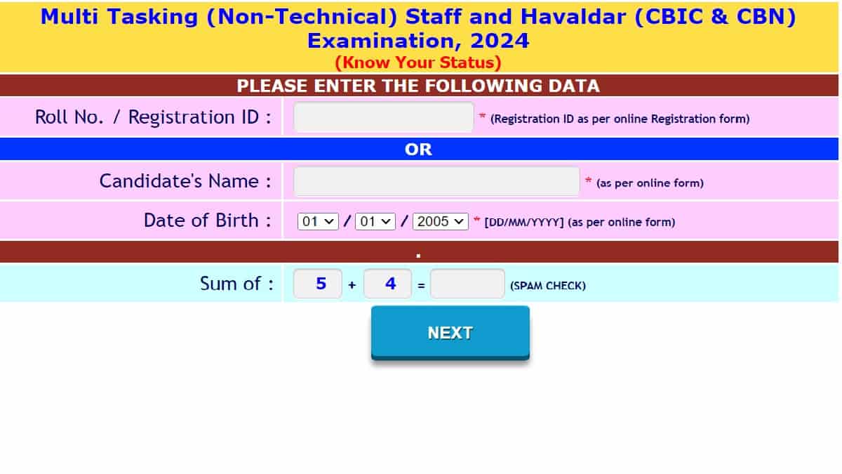 SSC MTS Admit Card 2024 OUT for CR, WR, NER, NWR at ssc.nic.in: Check SR, ER, KKR Havaldar Application Status