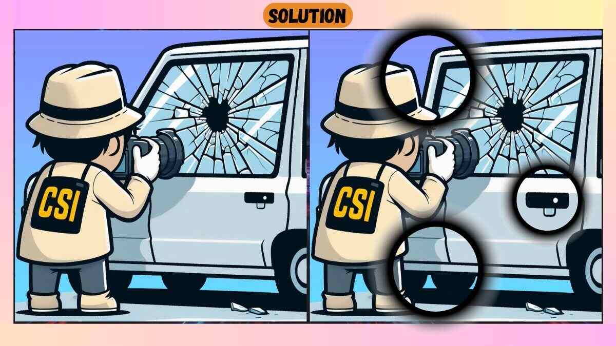 Find 3 Differences in 33 Seconds in These Crime Scene Pictures