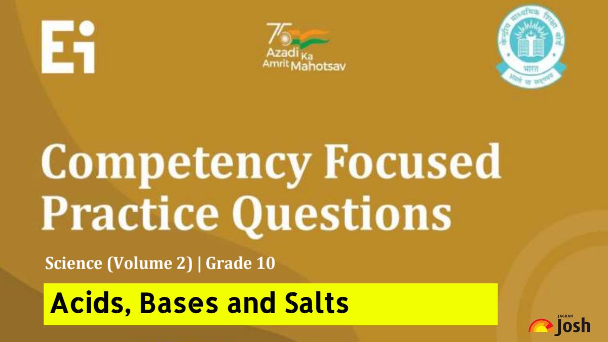 Cbse Class Science Acids Bases And Salts Competency Based Questions For Exams With