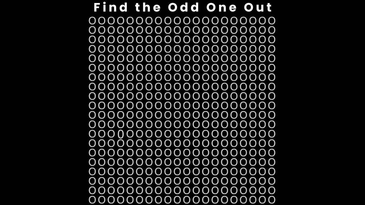 Only 1% with high IQ can find the odd one out in 4 seconds!