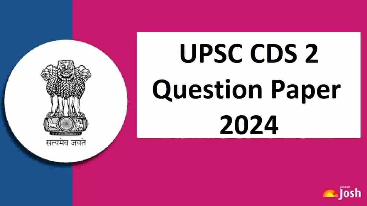 CDS 2 Question Paper 2024 Download