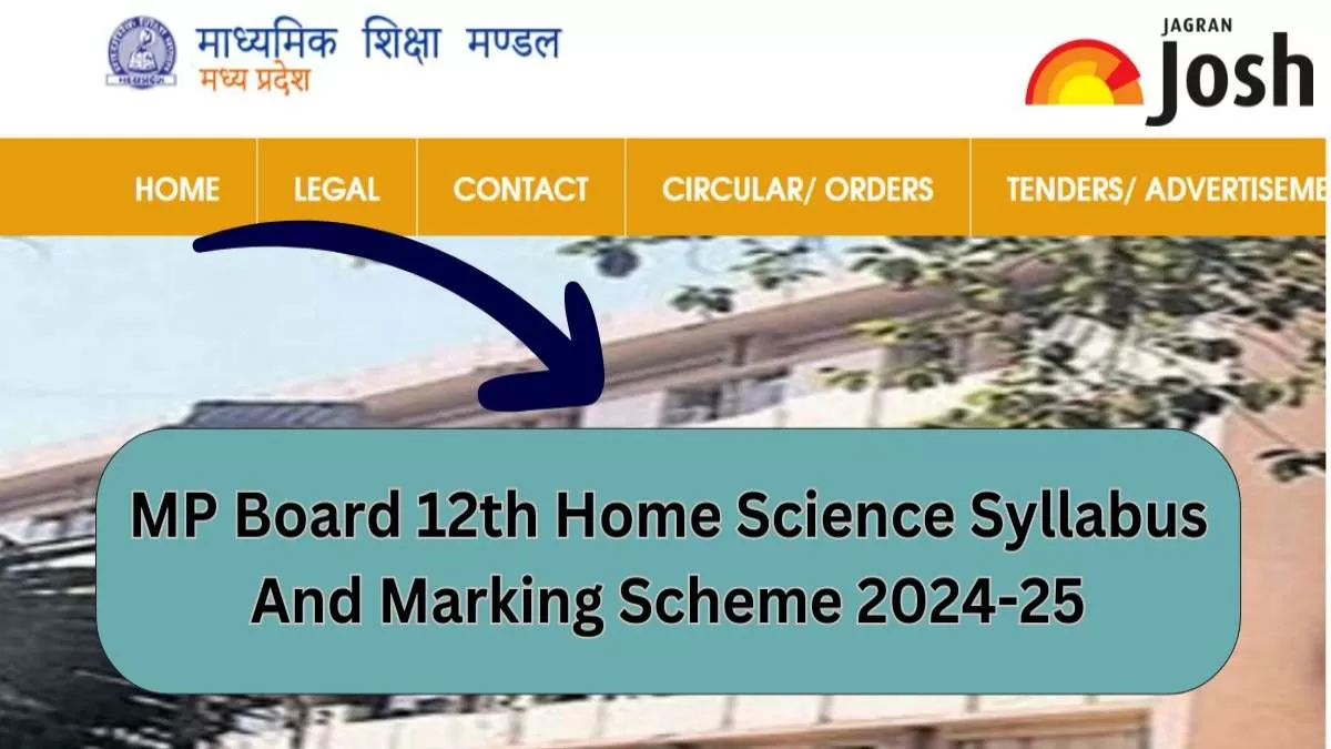 MP Board 12th Home Science Syllabus And Marking Scheme 2024-25