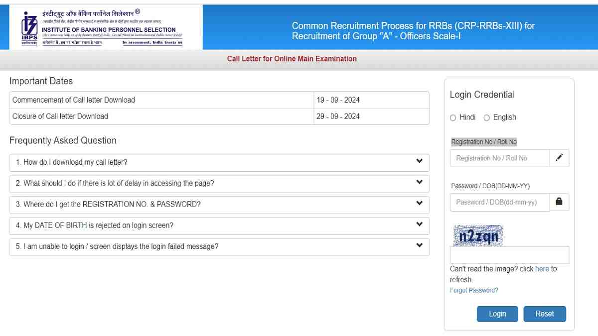 (Link Active) IBPS RRB PO Mains Admit Card 2024 Out at ibps.in, Direct Link to Hall Ticket,Check Exam Pattern 