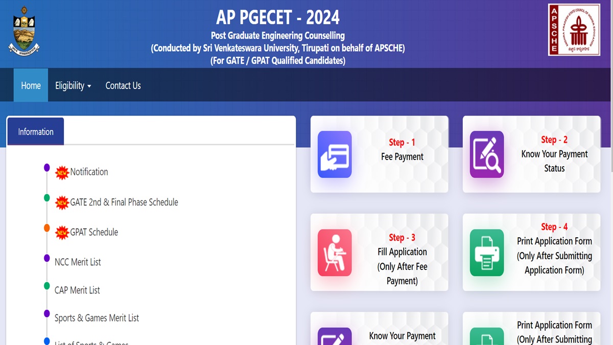 AP PGECET Counselling 2024 Phase 2 Registration Begin 