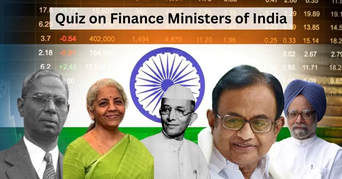 GK Quiz On Finance Ministers Of India: Can You Answer These Questions ...