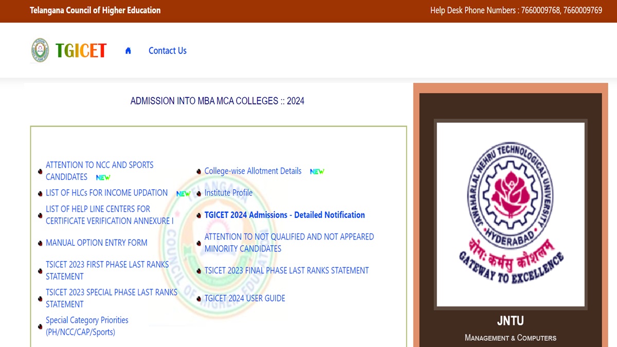 TS ICET Counselling 2024 Final Phase Registration Begin Today, Apply