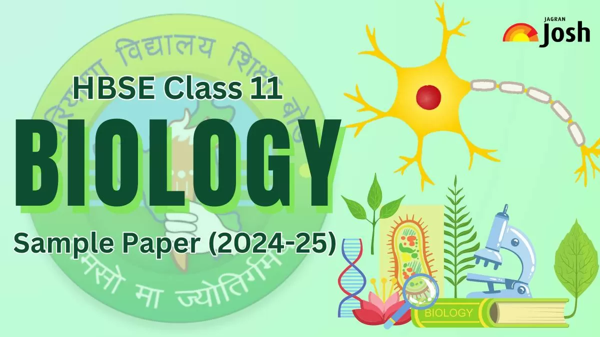Get here direct link to download Class 11 Biology Model paper with Marking scheme for Haryana Board 2024-25.