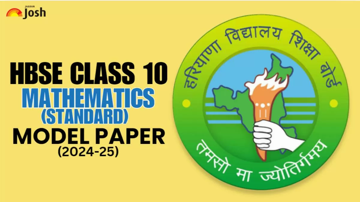Get here direct link to download Class 10 Maths Standard Model paper with Marking scheme for Haryana Board 2024-25.
