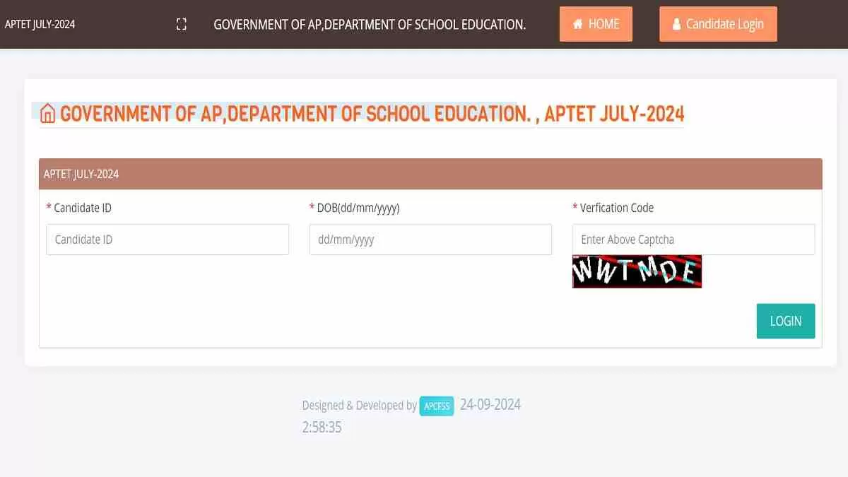 APTET Admit Card 2024 Out