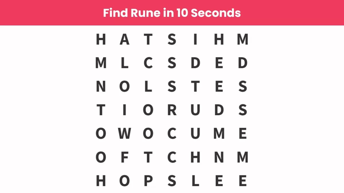 Find rune in 10 seconds